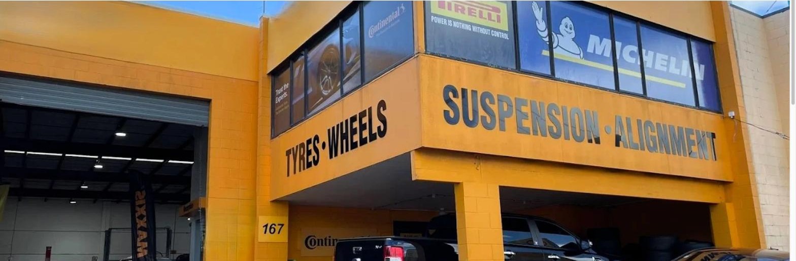 TyreClub shop front, 167 Sunnybrae Road, Hillcrest